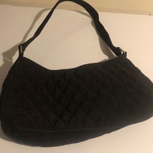 Black quilted Vera Bradley shoulder bag